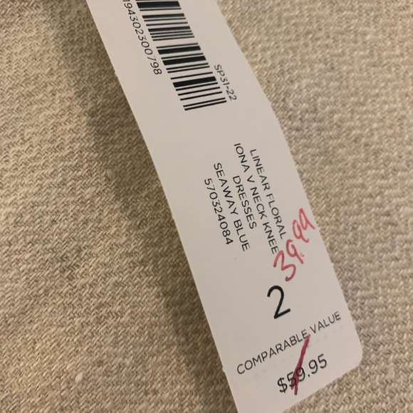 Chico’s Colorful Knee Length Dress in Chico’s Size 2 - NWT - Picture 7 of 7